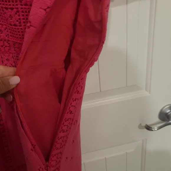 Authentic Valentino pink dress with geometric design - Picture 5 of 5